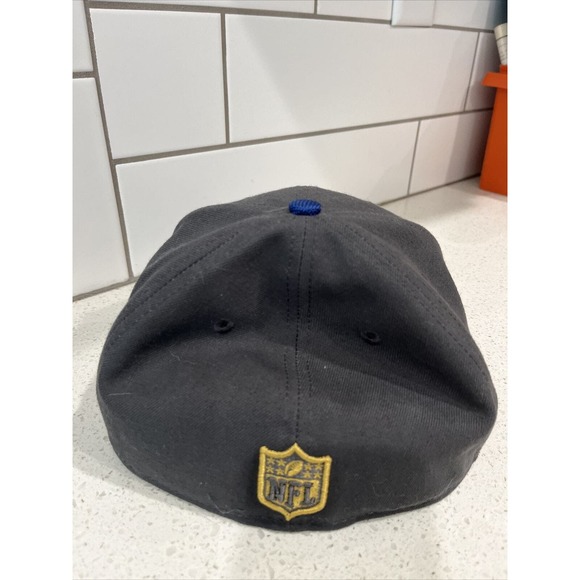 New York Giants New Era 59FIFTY Fitted Hat 7 1/4 Gray Blue Gold Red - Picture 3 of 4